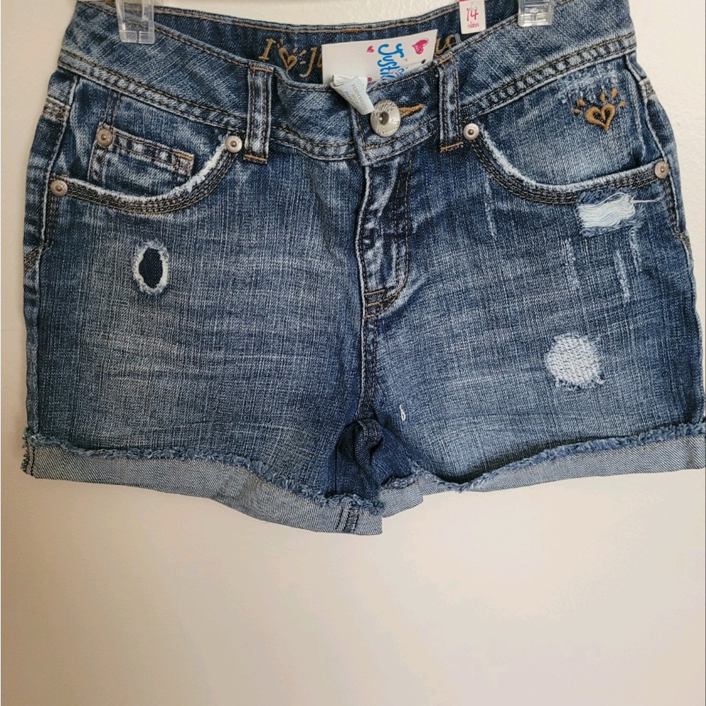 NWT Justice shorts size 14s